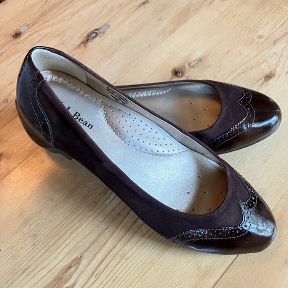 L.L. Bean Shoes - L.L. Bean Dark Brown Leather Flats